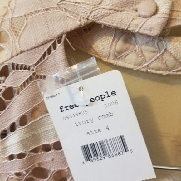 Free People Deco Lace Mini Dress | Ivory Combo - Picture 3 of 12